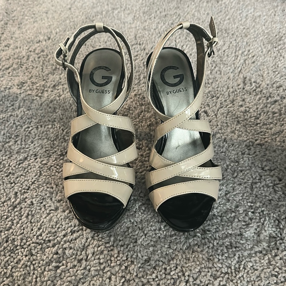 G by Guess Heels. Black and Nude. Size 5.5. Minimal wear and tear on heels.